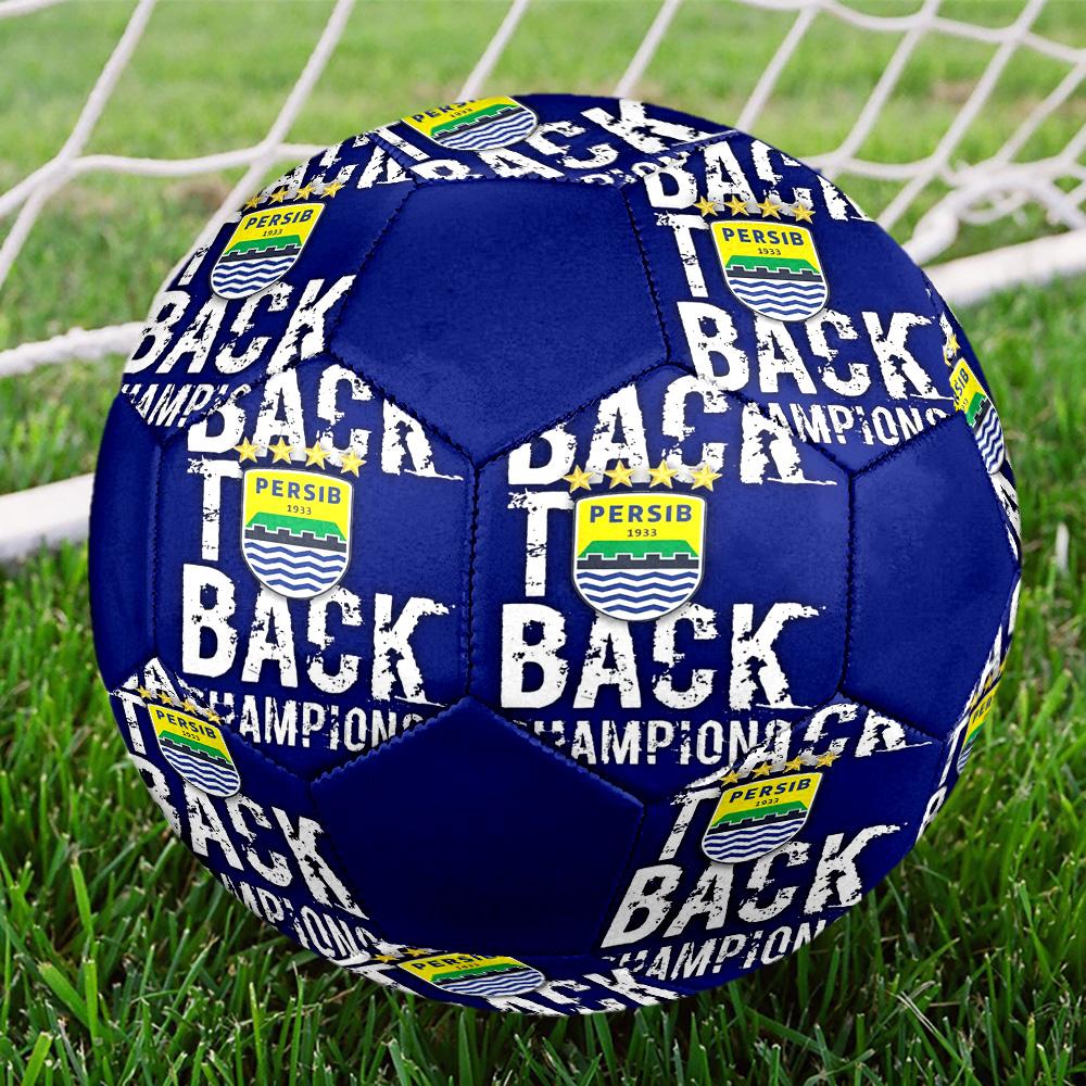 Persib Bandung Indoor Soccer Ball Colorful All Ages Size 5 Machine Stitched PVC Competition Ready Durable High-Bounce