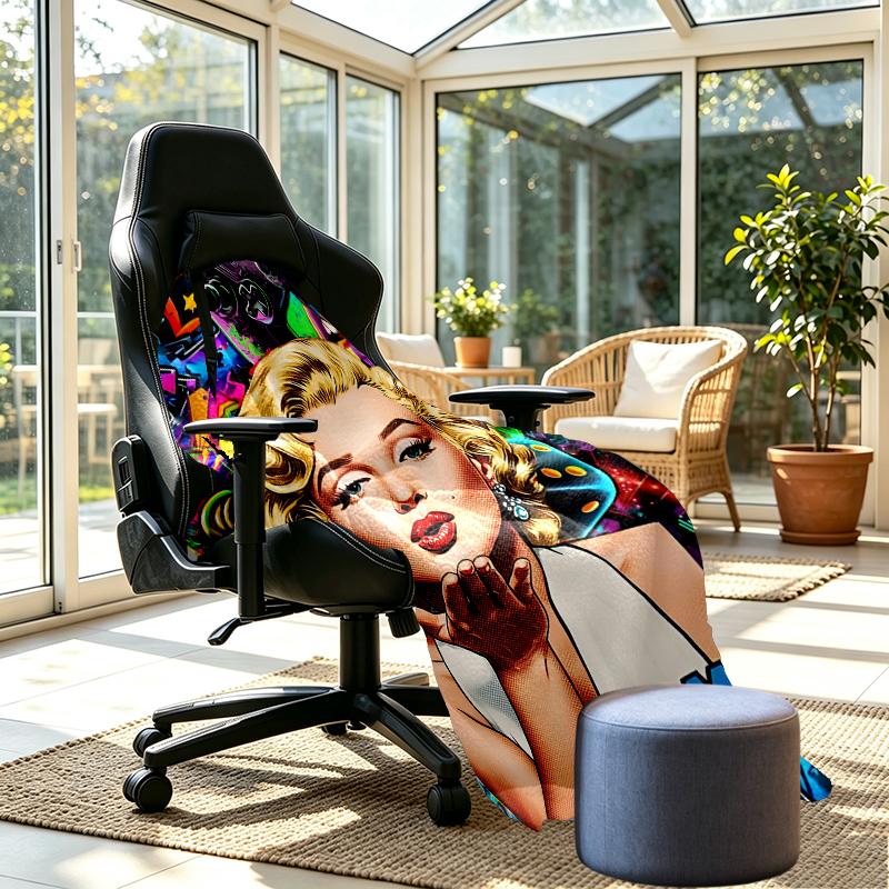 Singer Print Blanket - Soft & Comfortable, for Bedroom, Travel, Sofa, Home Decoration - Birthday Christmas Gift for Friend