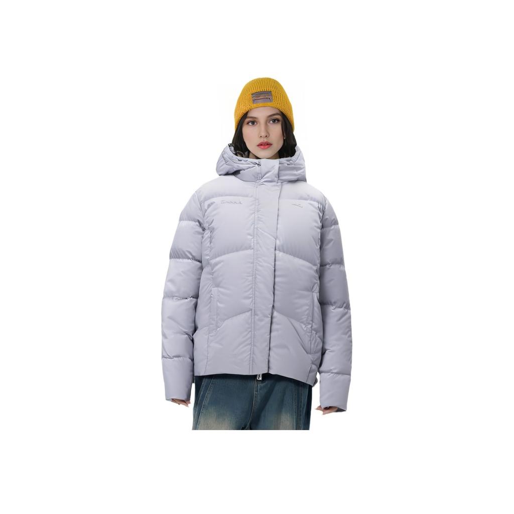 Anta Fashionable Casual Hooded Down Jacket Women Outerwear Healing-Purple 162517918-2