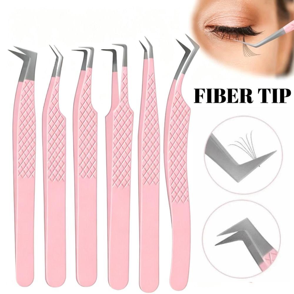 Non-magnetic Grafting False Eyelash Tool Stainless Steel Makeup Tool Fiber Tip Beauty Salon