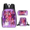 Fashion Novelty Kpop Katseye 3D Print 3pcs/Set pupil School Bags Laptop Daypack Backpack Inclined shoulder bag Pencil Case