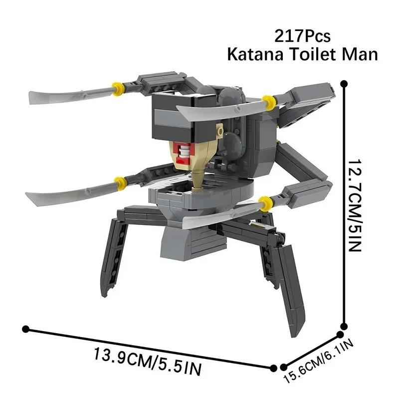 Skibidi Toilet Building Blocks Zombie Skibidi Toilet Logo The Audio Man And Camera Titan Man Building Block DIY Bricks Toys