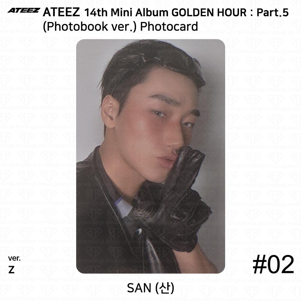 ATEEZ 14th Mini Album Golden Hour Part.5 Photobook ver. Photocard Z VER