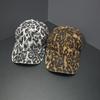 Sweet wind leopard print hot diamond baseball cap women's versatile age reduction face cap summer breathable sun protection hat