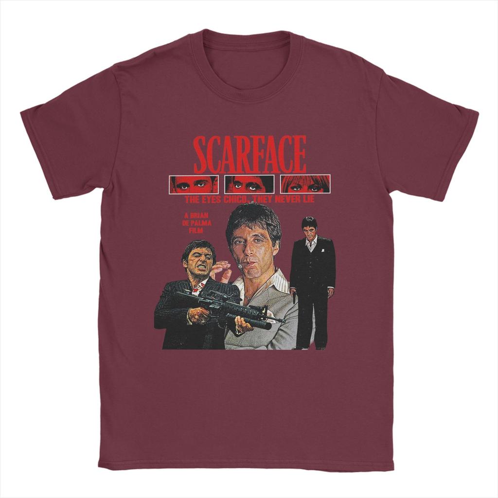 Scarface 1983 TShirt Men Casual 100 Cotton Tees O Neck Short Sleeve T Shirts Graphic Printed Tops