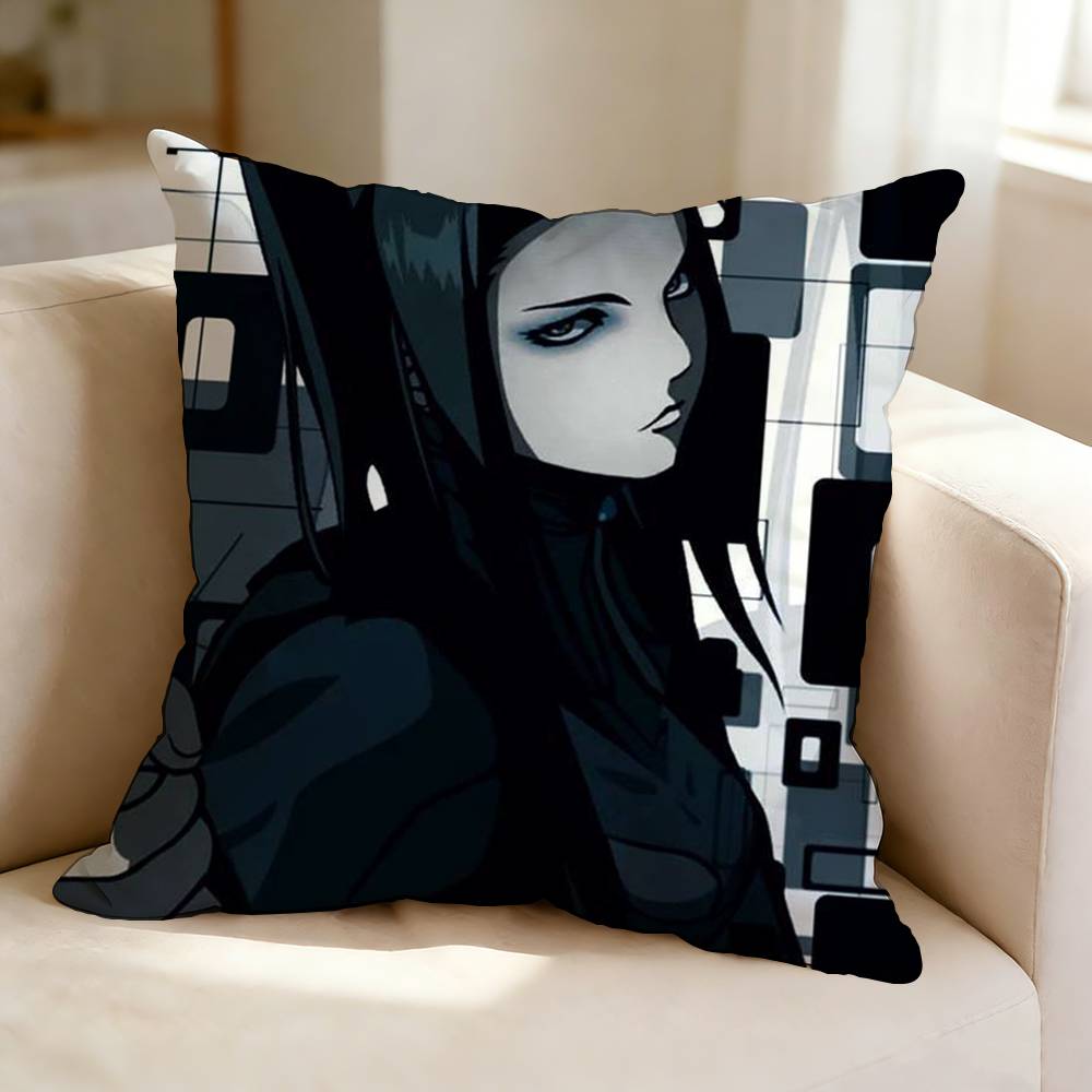 Suspense anime EErgo PProxy Square DoubleSided printed Pillow Case Bedroom Bedside Pillow Sofa Cushion Cover