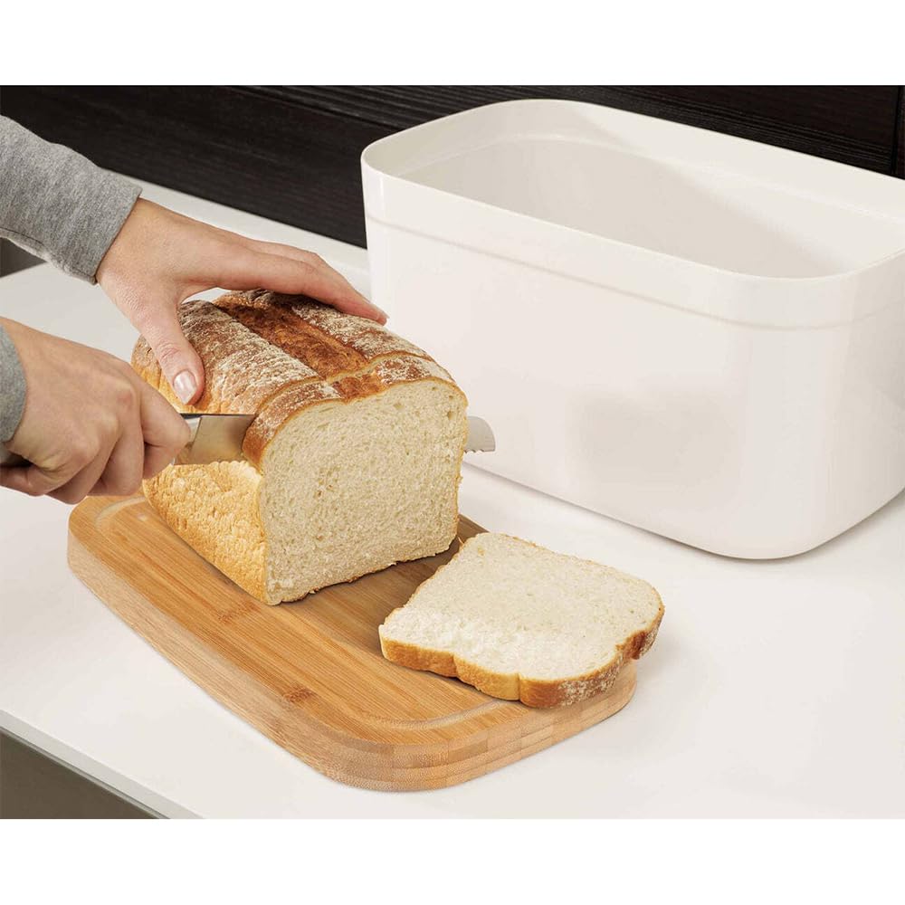 [Authentic] Joseph Joseph Bread Case, Light White, 81097