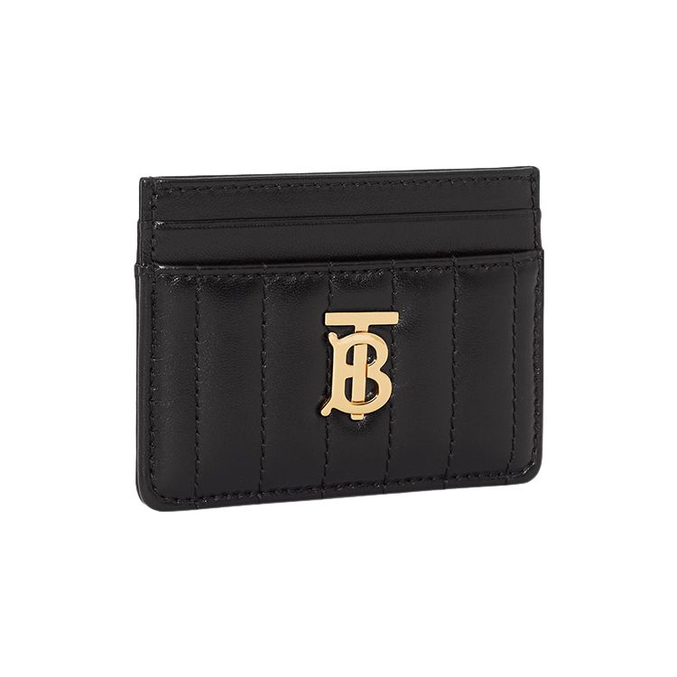 Burberry Lola Bag Gold Plated Exclusive Logo Design Quilted Lambskin Card Holder Women Bags Black 80623741