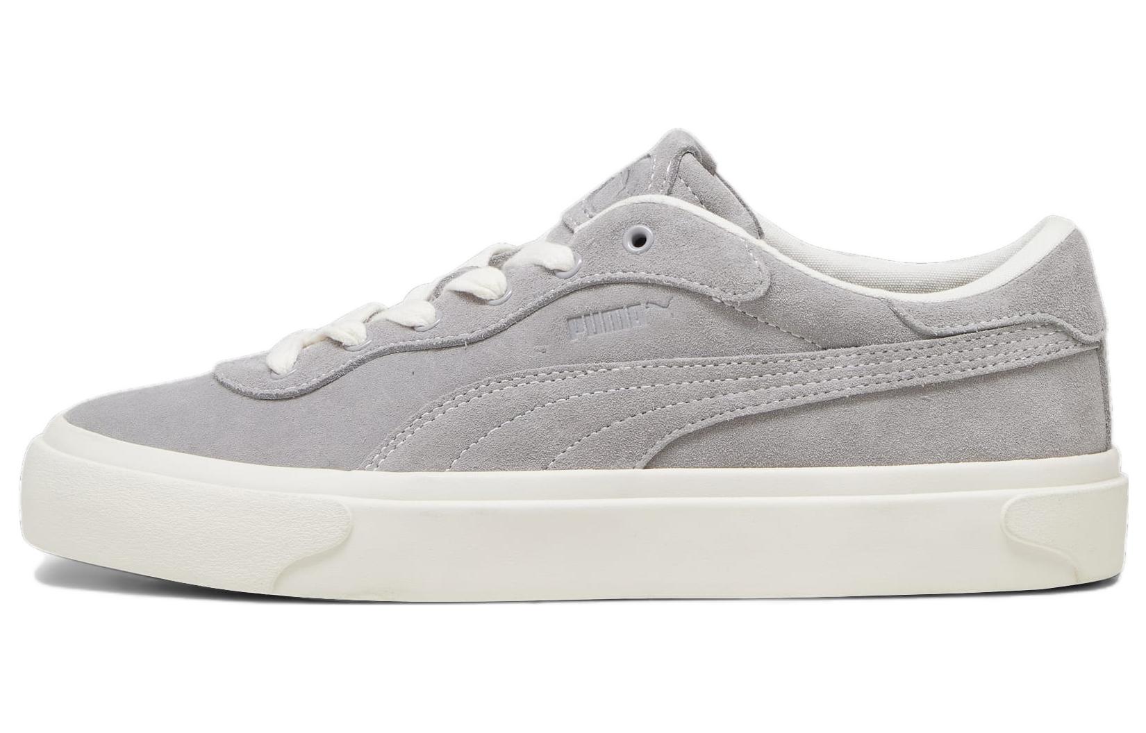 PUMA Capri Royale Suede Light Grey White 393752-02 35.5