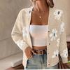 Winter Women's Fashion Loose Knit Cardigan Coat Long Sleeve Temperament