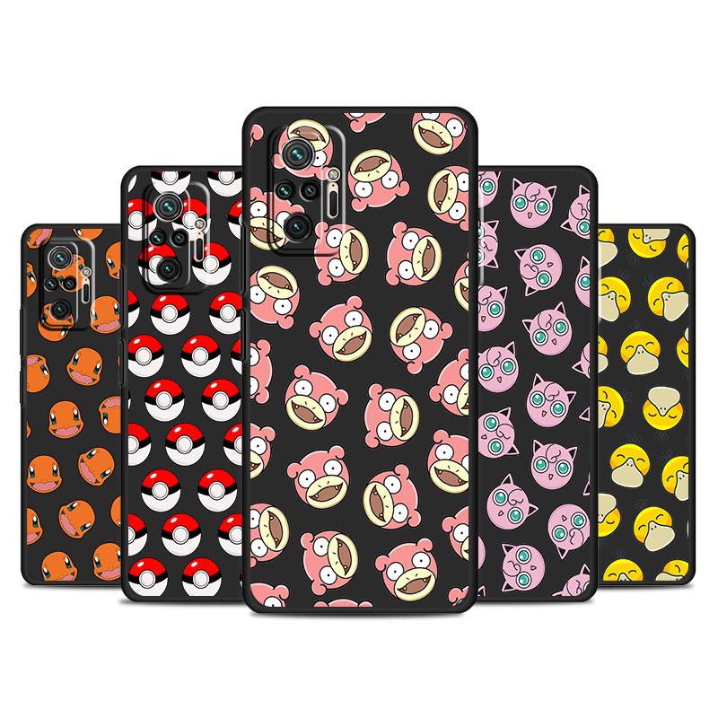 

Cute Pikachu Pkemon Anime Case For Xiaomi Redmi Note 11 9S 10 9 8 7 9A 9C 9i K40 8T 10C 9T K50 Silicone Phone Shell