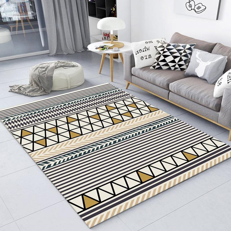 Europe Style Geometry Design Carpet Living Room Sofa Bedroom Study Kitchen Entrance Door Mat Non-slip Fashion Home Decor Rug
