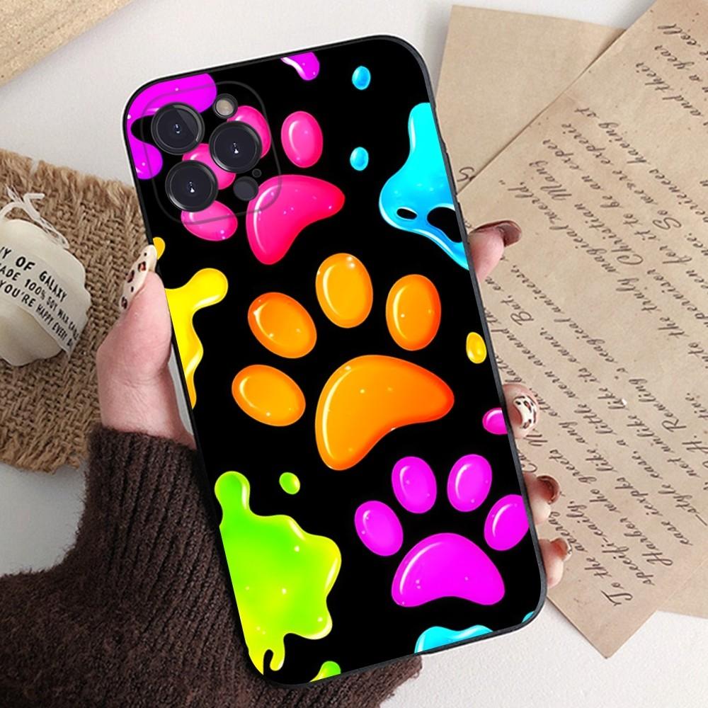 Cute Dog Paw Phone Case Silicone Soft for iphone 15 14 13 12 11 Pro Mini XS MAX 8 7 6 Plus X XS XR Cover