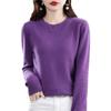 Women's Warm Wool Knitted Winter Sweater With Artificial Wool And High Collar