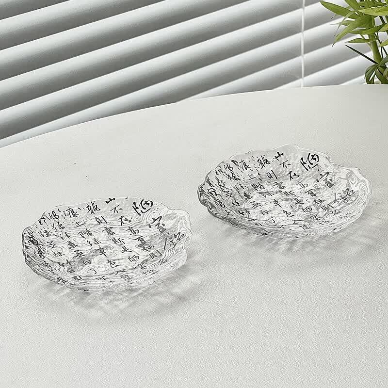 Nordic Irregular Glacier Glass Plate