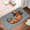 Dachshund Printed Kitchen Carpet Living Room Dining Room Laundry Floor Mat Bath Balcony Hallway Non-slip Door Mat