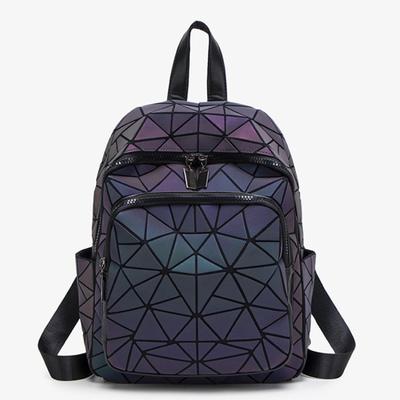 Modische geometrische Diamant-Umhängetasche - Geometrischer Diamant-Rucksack mit großem Fassungsvermögen