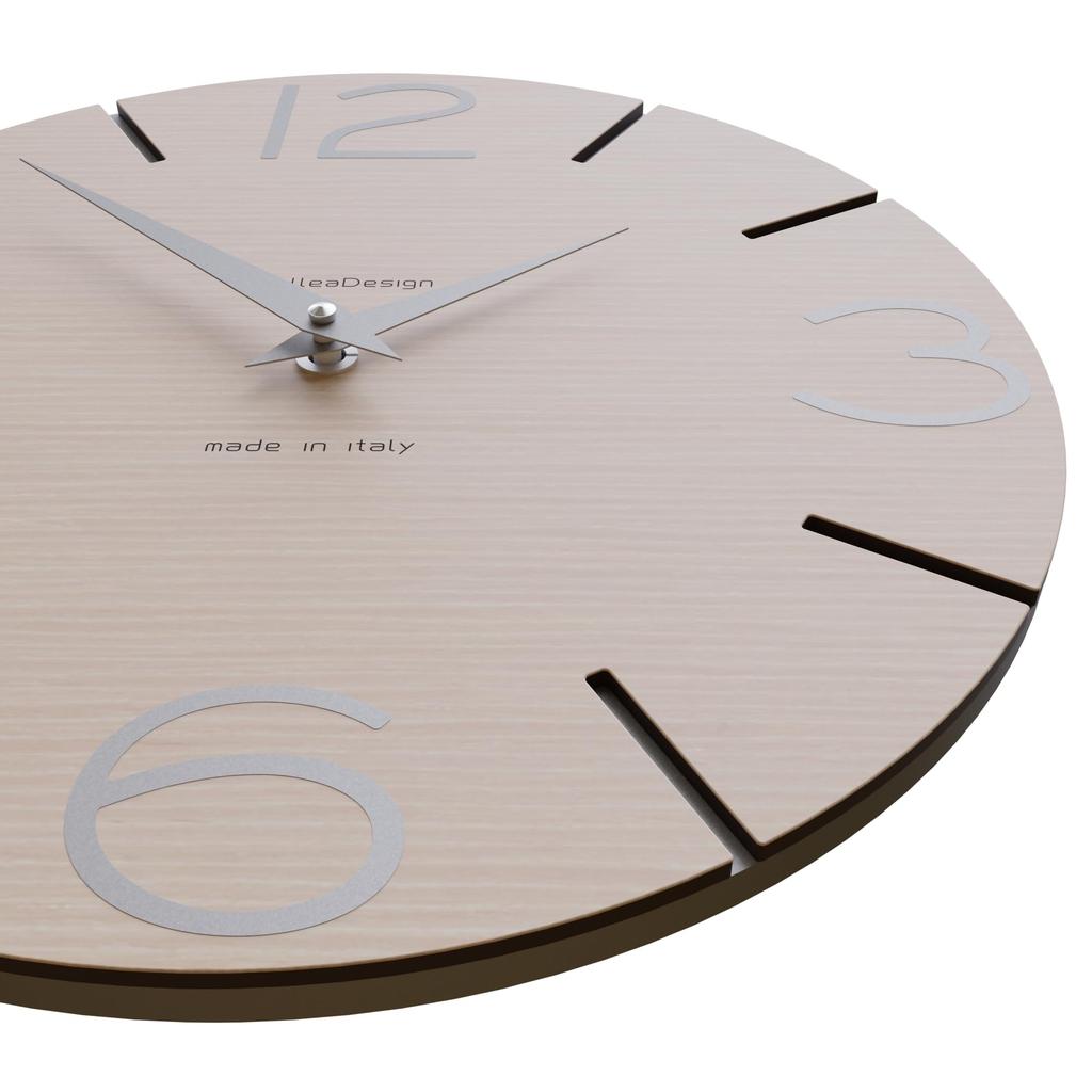 CalleaDesign SMILE Wall Clock Bleached Oak