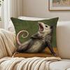 Farmhouse Style Modern Opossum Cushion Cover Organic Short Plush Cushion Covers Machine Washable Wrinkle-Resistant Soft Durable
