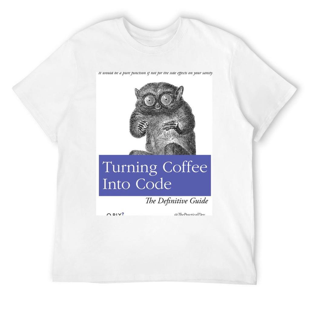 Turning Coffee Into Code T-Shirt cute clothes anime stuff tshirts for men