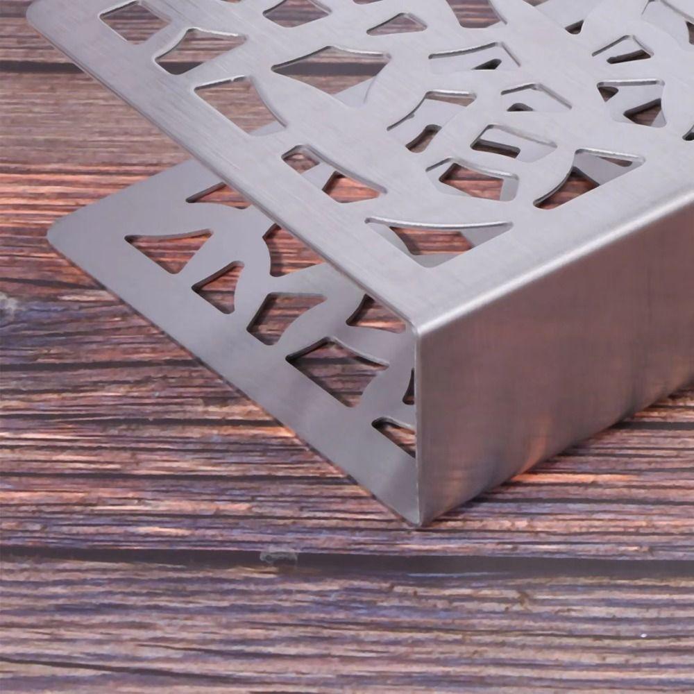 Heavy Duty Napkin Storage Shelf Stainless Steel Tissue Dispenser Napkin Container Household