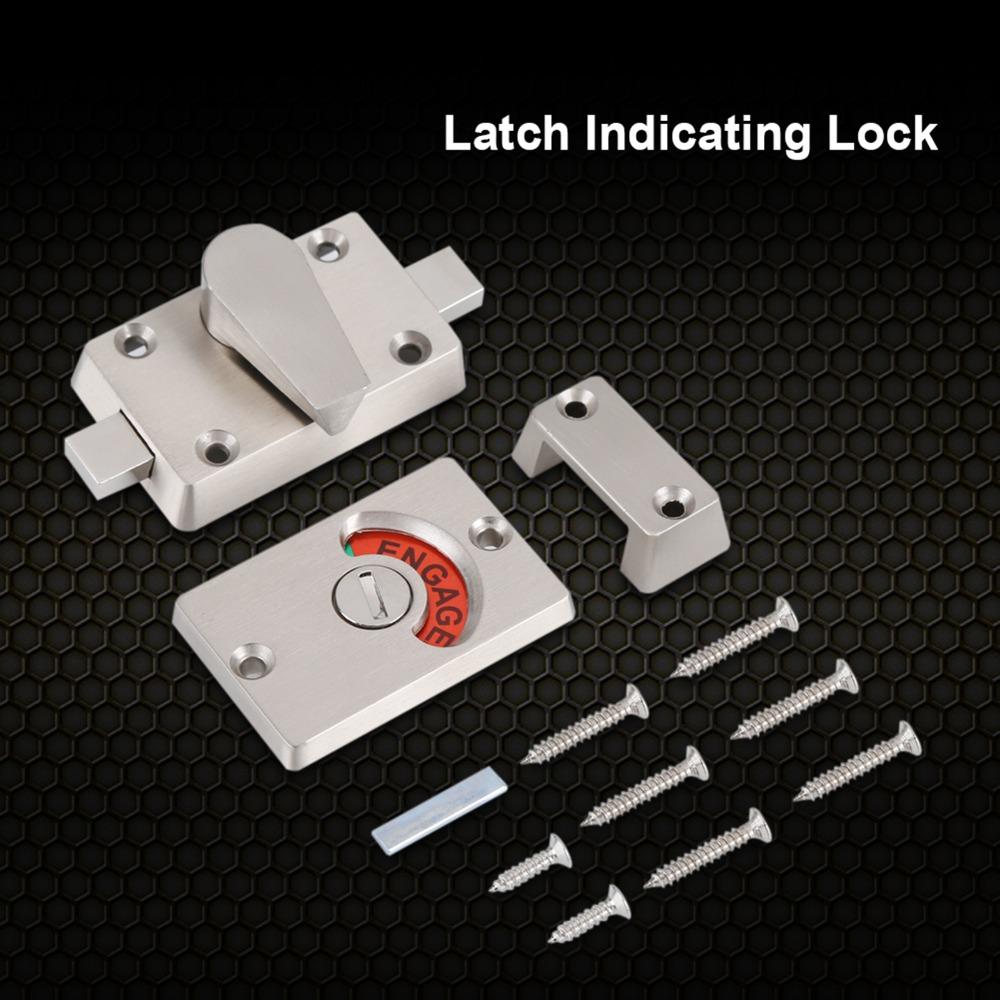 Indicating Door Lock Indicator Heavy Stall Door Latch Privacy Bolt Door Lock Public Restroom