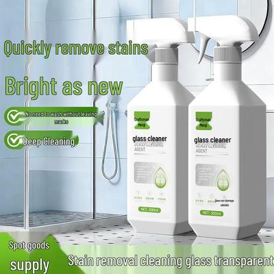 Glass & Mirror Cleaning Liquid - Removes Dust, Water Stains, and Oil Film