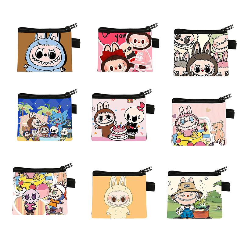 

1 PC New LaBuBu Cute Cartoon Coin Purse Wristlet Bag Cartoon Wallet Mini Zipper