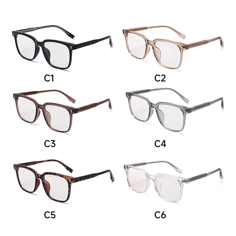 2025 Insert-Type Square Frame TR Unisex Myopia Glasses with Prescription and Anti-Blue Light Protection, Model 3013