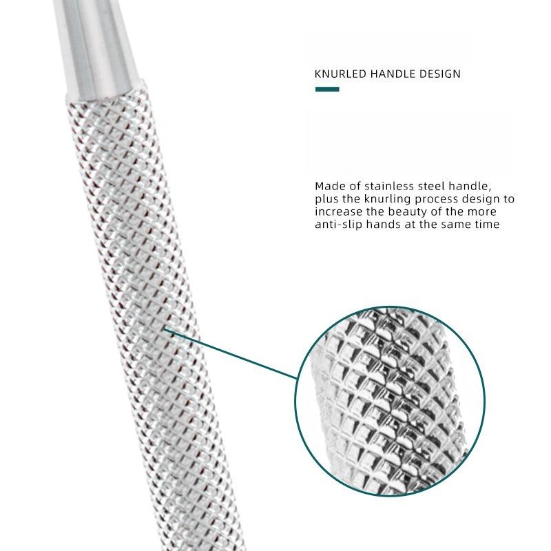 1Pc Stainless Steel Eyelash Extension Tool, Eyelash Exam Mirror, Crescent-Shaped Exam Mirror, Eyelash Auxiliary Device