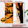 2D FLAT PRINTING 2pcs Curtains (Without Rod) Halloween Black Cats in Tree Ramadan holiday curtains Polyester Curtains