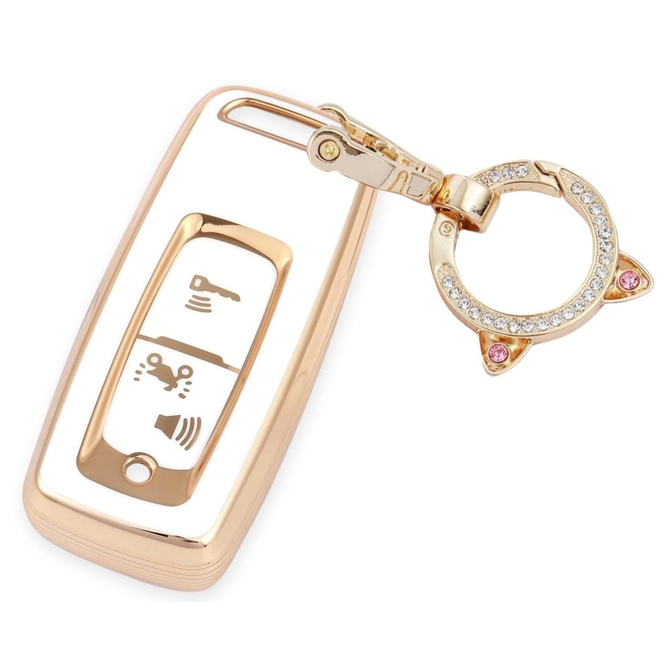 

Чехол для ключа, совместимый с чехлом для ключа мотоцикла Honda PCX125 PCX Forza mf17, чехол для смарт-ключа, держатель для ключей [ZANEKO] 150/125 (JK05) (белый)