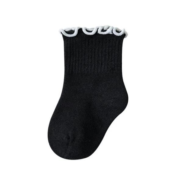 Children's Girls Socks Cotton Dot Solid Kids Girl Sock Fashion Princess Baby Socks For Girls Autumn Winter 0-12Years Accessories