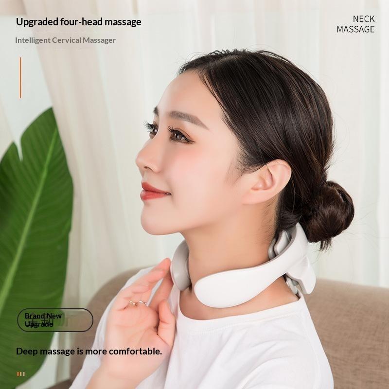 Smart Neck Massager For Adults, 5 Massage Modes, Ergonomic Portable Neck Device For Office, Home & Travel Relaxation