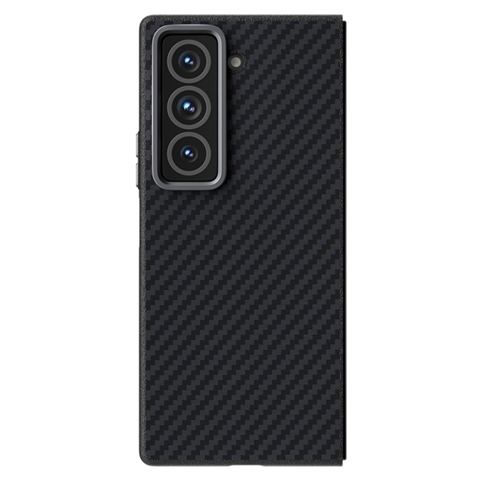 

ABEEL Специальный чехол для Samsung Galaxy Z Fold, совместимый с MagSafe, задняя крышка с текстурой углеродного волокна Black