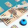Wooden Battle Magnetic Shape Matching Maze Board Montessori Geometry Color Cognition Education Toy Color Matching EarlyEducation