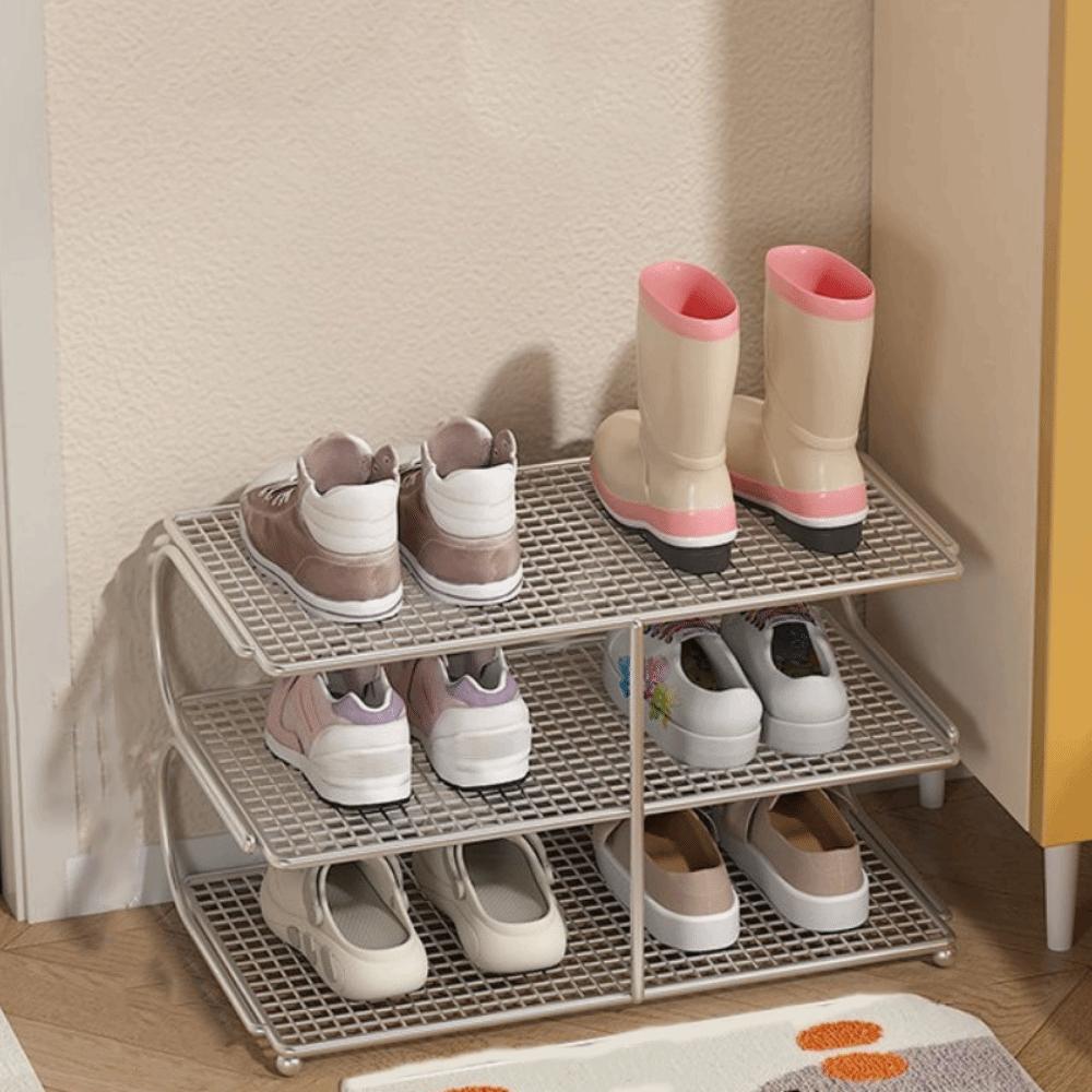 Large Capacity Multi-layer Shoe Rack Iron Shoe Organizer Multi-functional Kitchen Shelf Bedroom