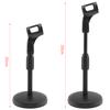 Portable Lifting Desktop Microphone Stand With Weighted Base Stable Plastic Holder For Meeting Live Streaming Computer Microphone Use