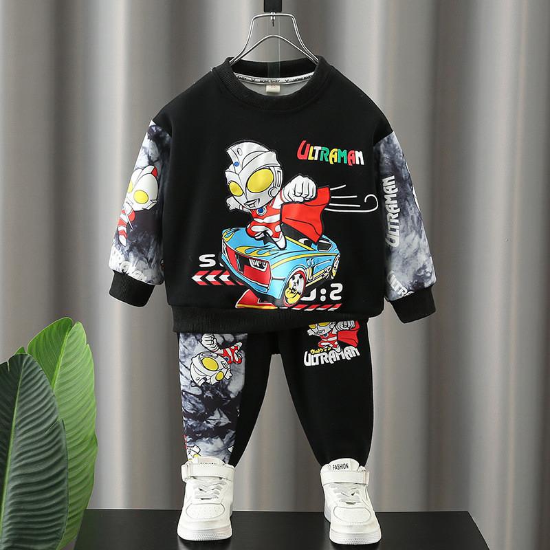 Stylish Ultraman Boys Clothing Set For Kids Spring And Autumn 2024 Comfortable Outfit