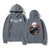 Anime Jujutsu Kaisen Oboustranný potisk Mikina Unisex Dámské Vintage Oversized Volné Topy Mikiny Unisex Mikina Inumaki Toge s kapucí