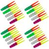 20Pcs 5CM/2G Soft PVC Worm Bait Fork Tail Two-color Bionic Artificial Worm Lure Swimbait Saltwater Freshwater Fishing Accessories