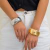 Exaggerated Punk Big Heavy Metal Wide Closed Bangles for Women Trend 2026 Vintage Arm Bracelet Pulseras Grunge Jewelry Steampunk