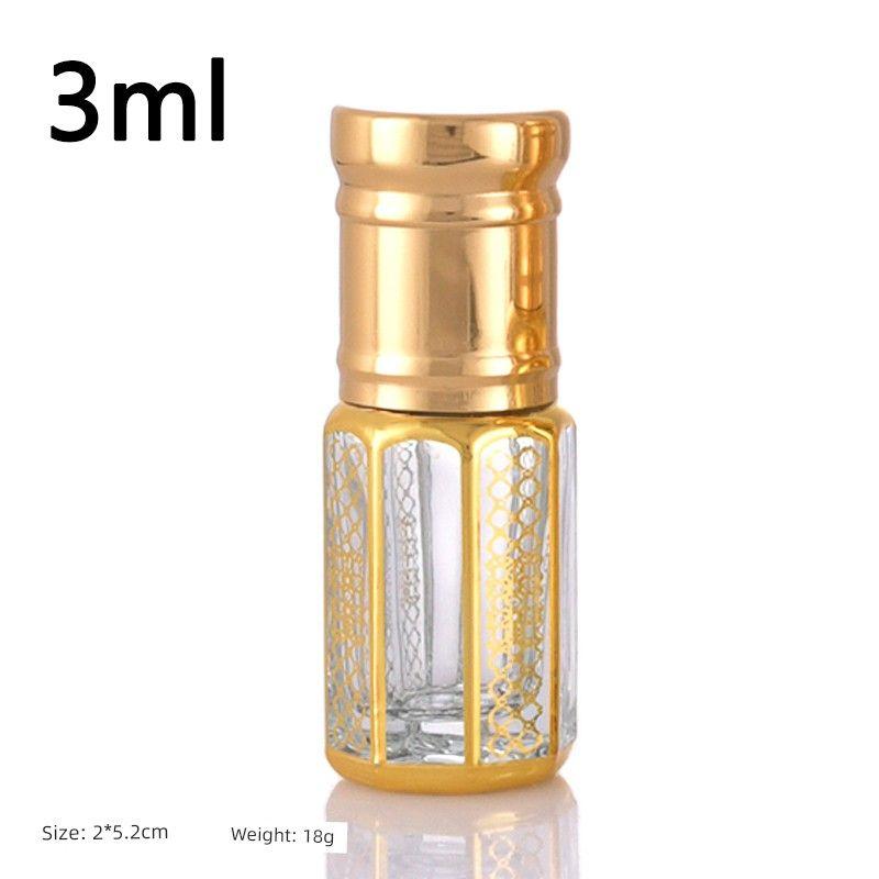 New Product 3ml 6ml 12ml Perfume Refillable Bottles Travel Portable Essential Oil Roller Bottles Glass Empty Bottles Sample Artifact 3ml Roller Ball Bottle