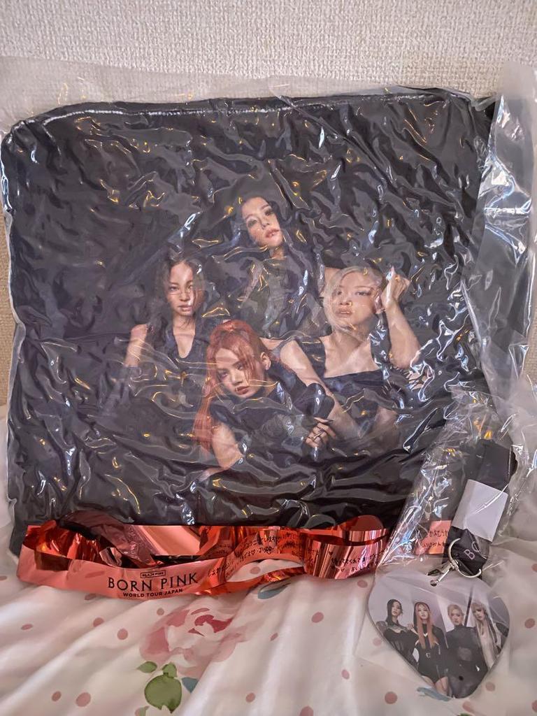 [USED] BLACKPINK Premium Seat Goods Silver Tape Black Pink
