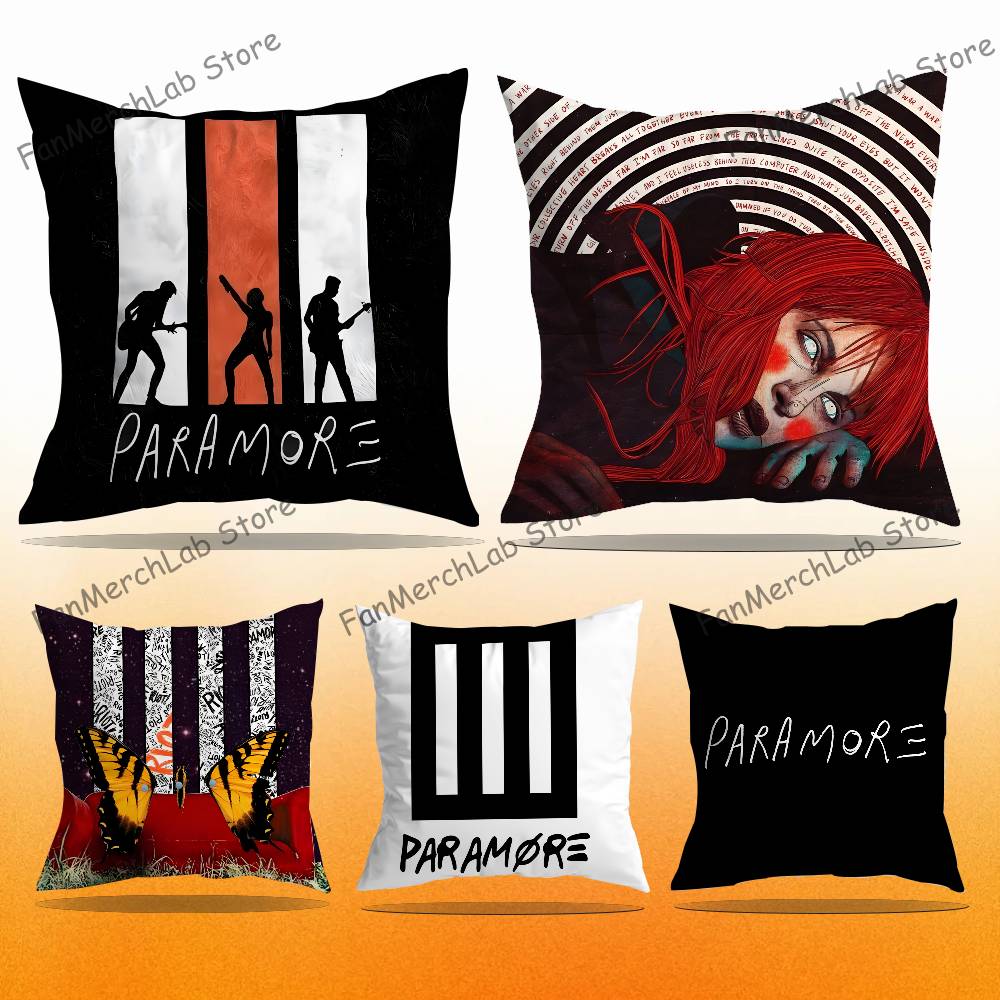 Band PParamore Pillow Case For Sofa Decor Car Office Room Printing Cushion Cover Decorations and Protector