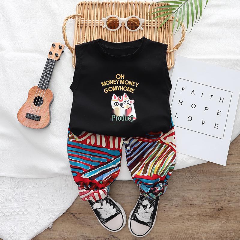 

Летние костюмы для мальчиков 2023: Стильные безрукавки для детей 110 cm