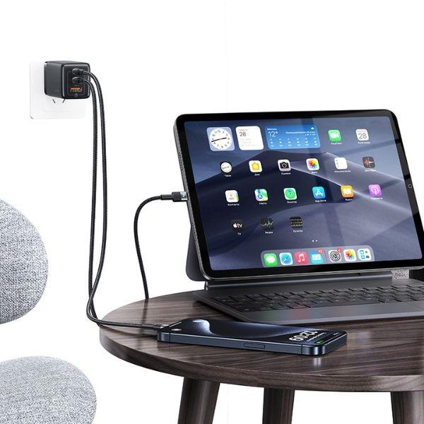 USAMS USB-C to USB-C Cable Set 30pcs 60W 1.2m Braided SJ724ZJ01 (US-SJ724)