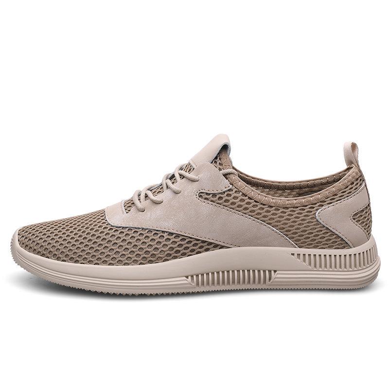 Men s Breathable Slip-On Mesh Shoes: Summer Anti-Odor, Soft Sole, Trendy & Versatile Casual Footwear 38