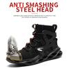 Safety Shoes Men Steel Toe Safety Boots High Top Working Sneakers Women Anti-smash Anti-stab Work Shoes Puncture Proof Construction Man Safety Boots