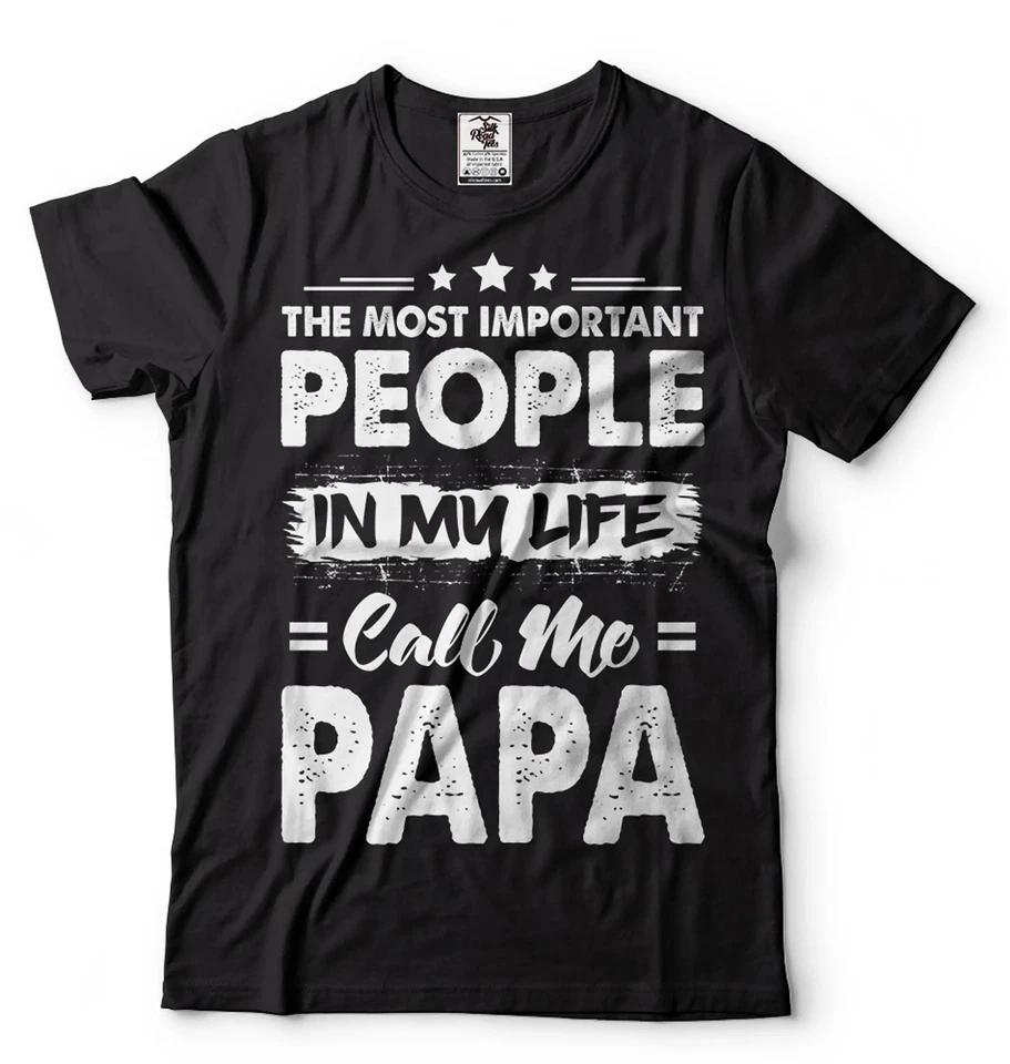 Mens Papa T-Shirt Papa Birthday Tee Papa Gift Fathers Day Papa Shirt Father Shirt 4XL